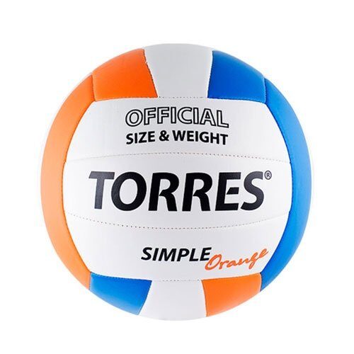 Мяч вол." TORRES Simple" оранж.р5 синт.кожа